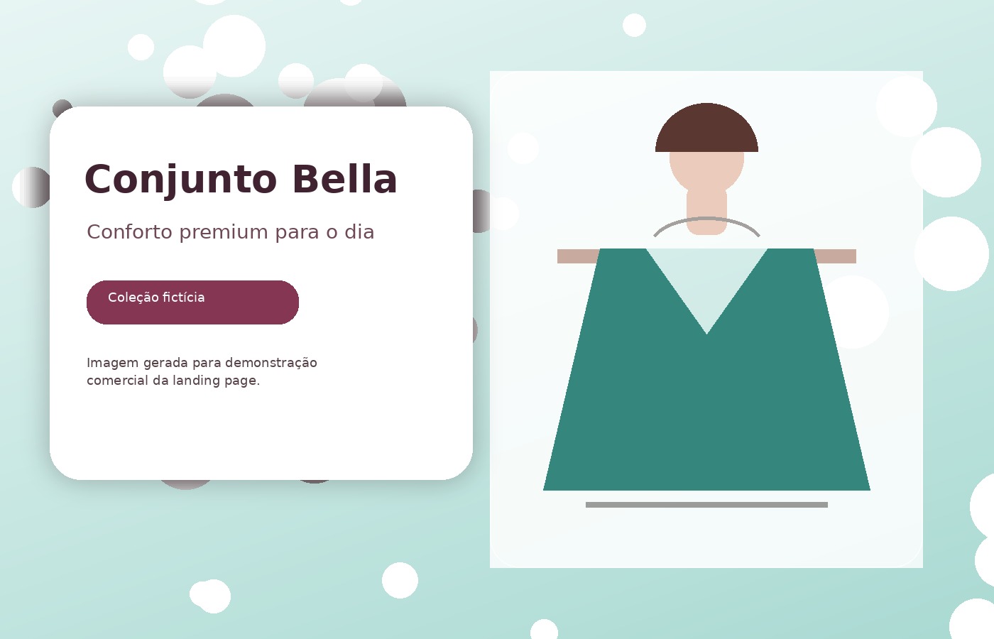 Conjunto Bella fictício em destaque
